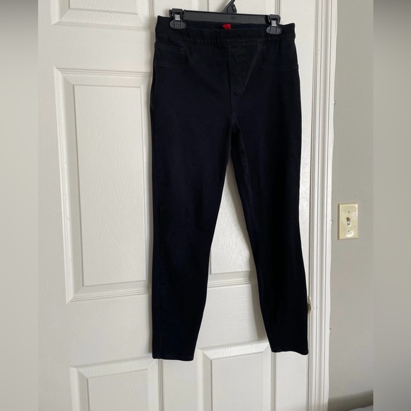 Spanx size large women’s black stretch jeans - Picture 1 of 5